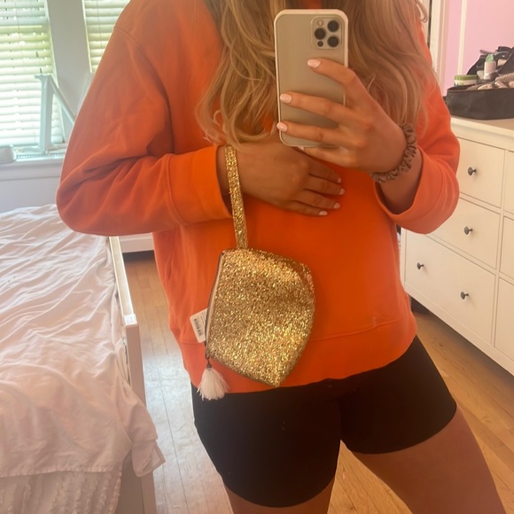 Nwt jcrew gold sequin pouch - Picture 6 of 6